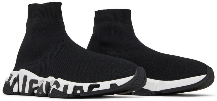 Balenciaga Speed Sneaker Midsole Graffiti   Black White
