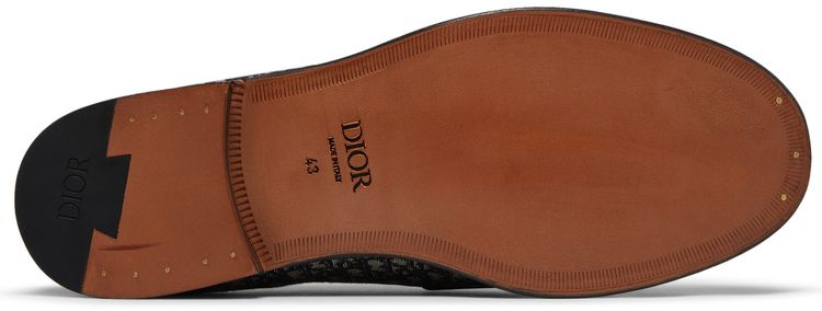 Dior Granville Loafer Dior Oblique   Black Beige