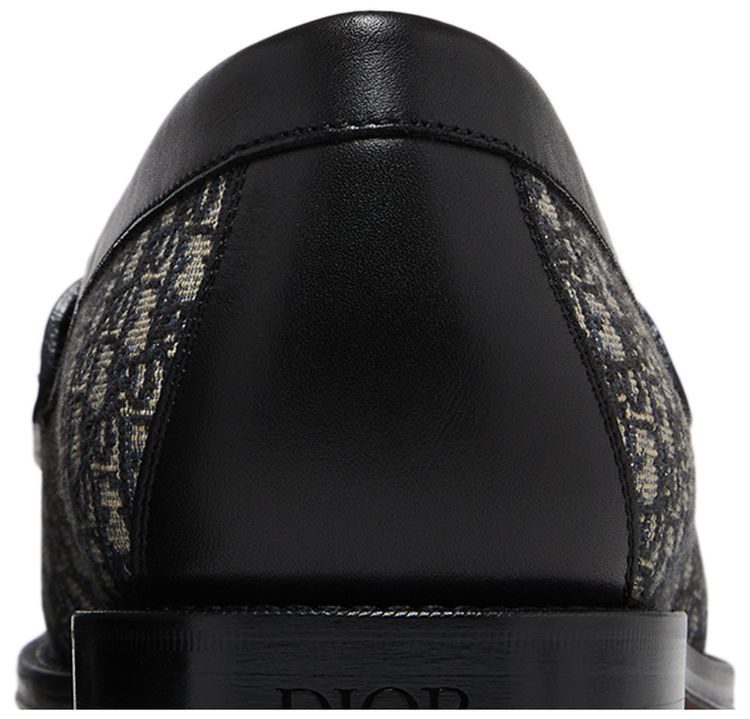 Dior Granville Loafer Dior Oblique   Black Beige