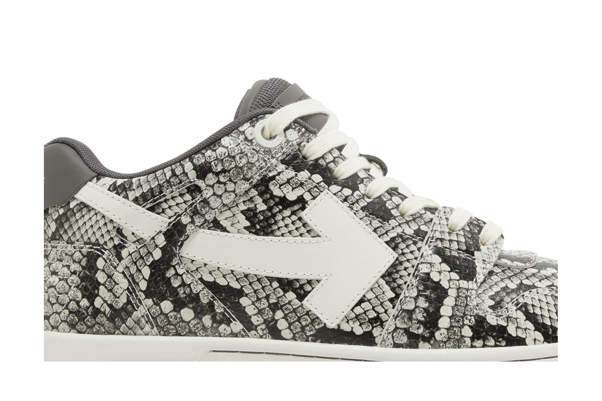 off white snakeskin sneakers