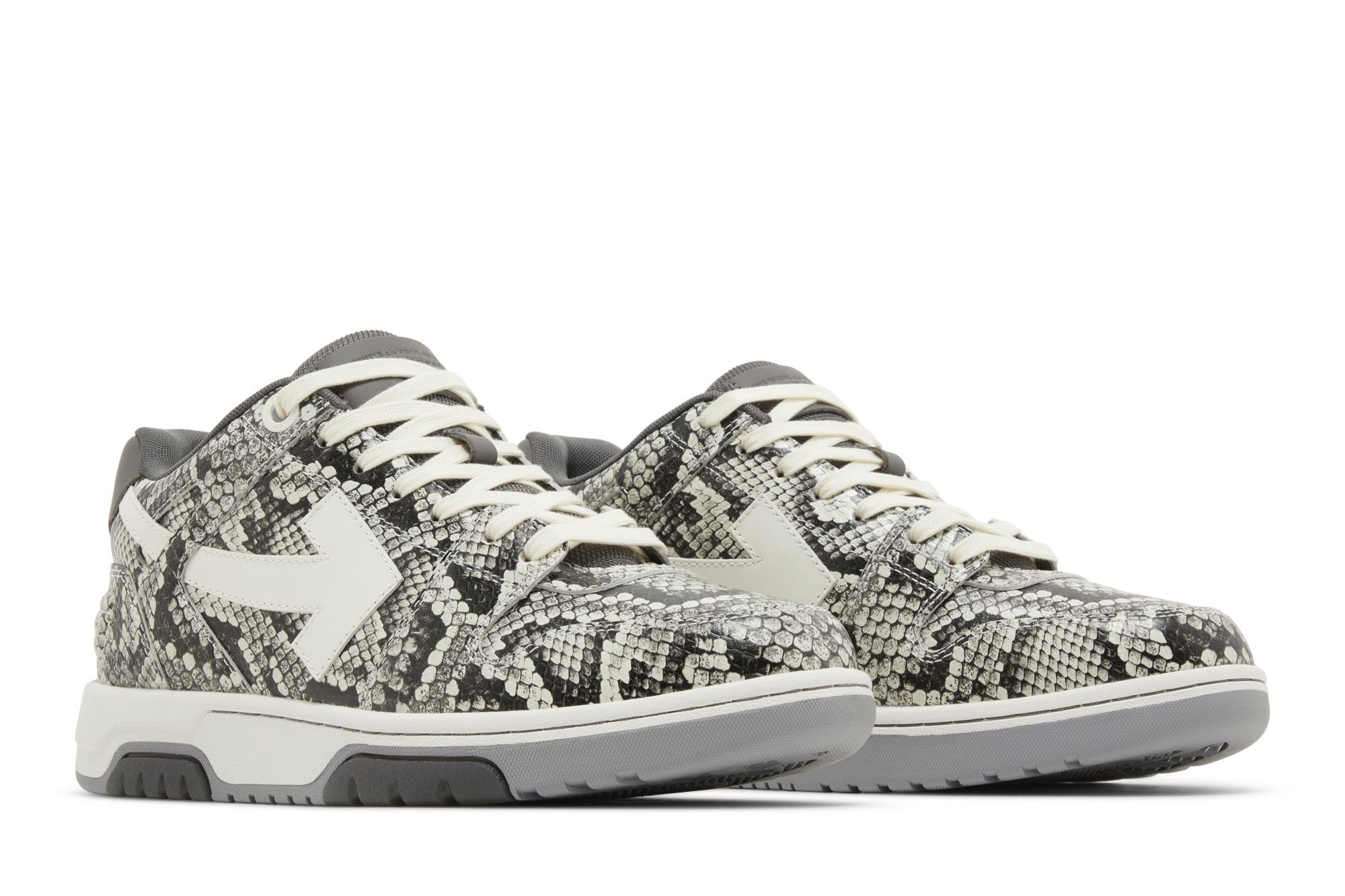 蛇柄！Off-White スニーカー OUT OF OFFICE BROWN SNAKE Off-White c/o Virgil Abloh Out Of Office Snakeskin Embossed