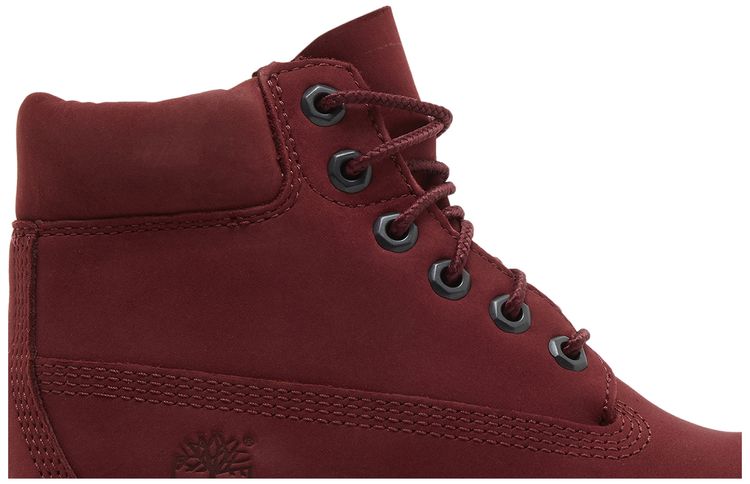Timberland 6 Inch Premium Little Kids Burgundy