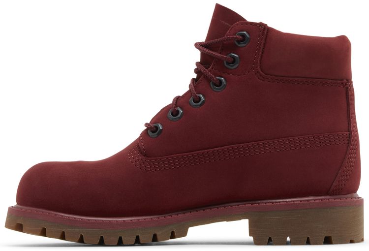 Timberland 6 Inch Premium Little Kids Burgundy