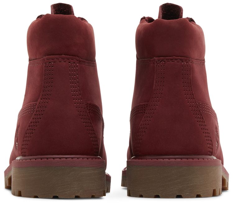 Timberland 6 Inch Premium Little Kids Burgundy