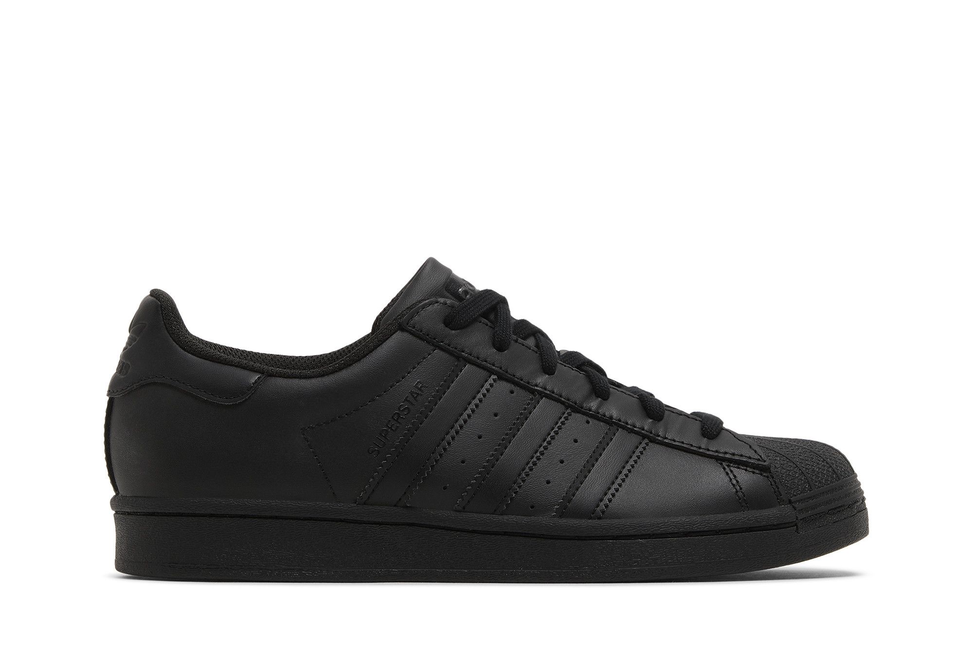 Adidas superstar all black deals