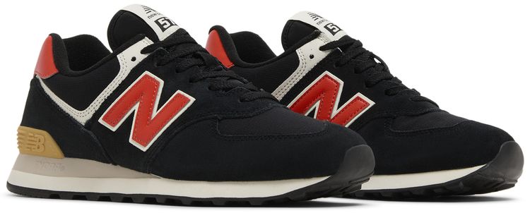 New Balance 574 Black Ghost Pepper