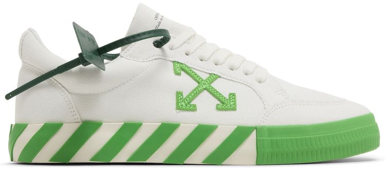 Off White Vulc Sneaker White Fluo Green