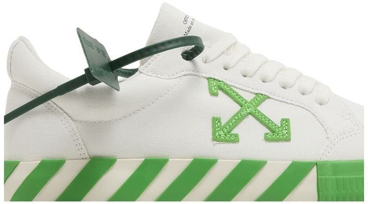 Off White Vulc Sneaker White Fluo Green