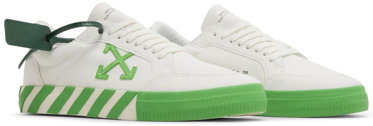 Off White Vulc Sneaker White Fluo Green