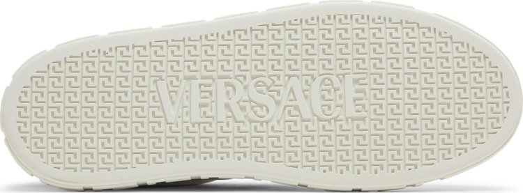 Versace Embroidered Greca Sneaker White Black