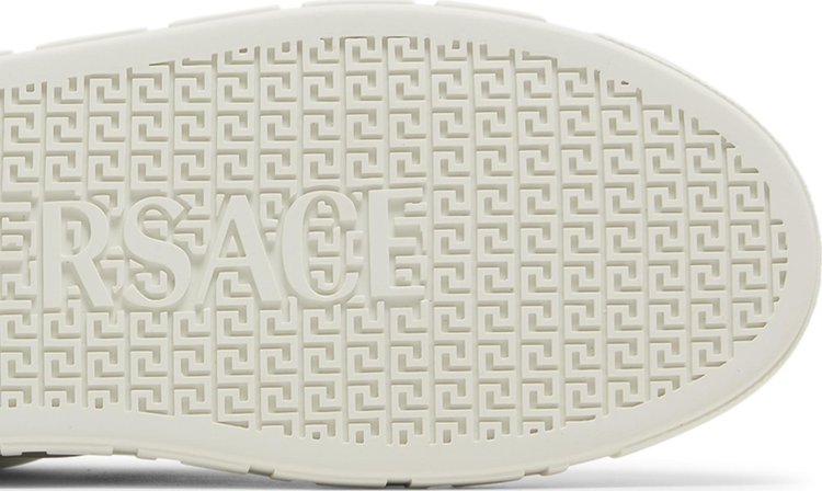 Versace Embroidered Greca Sneaker White Black