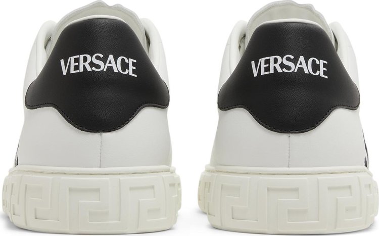 Versace Embroidered Greca Sneaker White Black