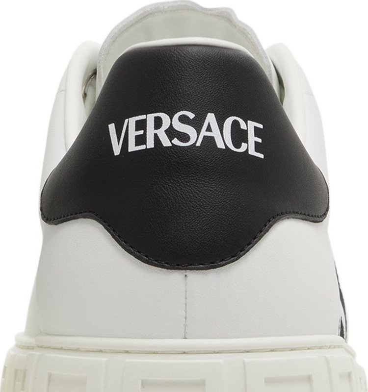 Versace Embroidered Greca Sneaker White Black