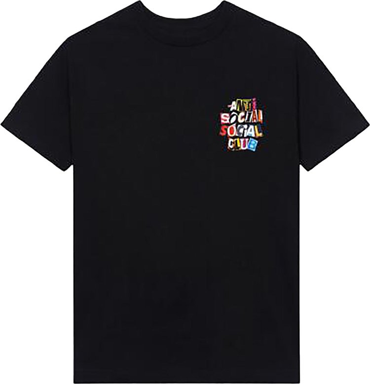 Anti Social Social Club Torn Pages Of Our Story Tee Black