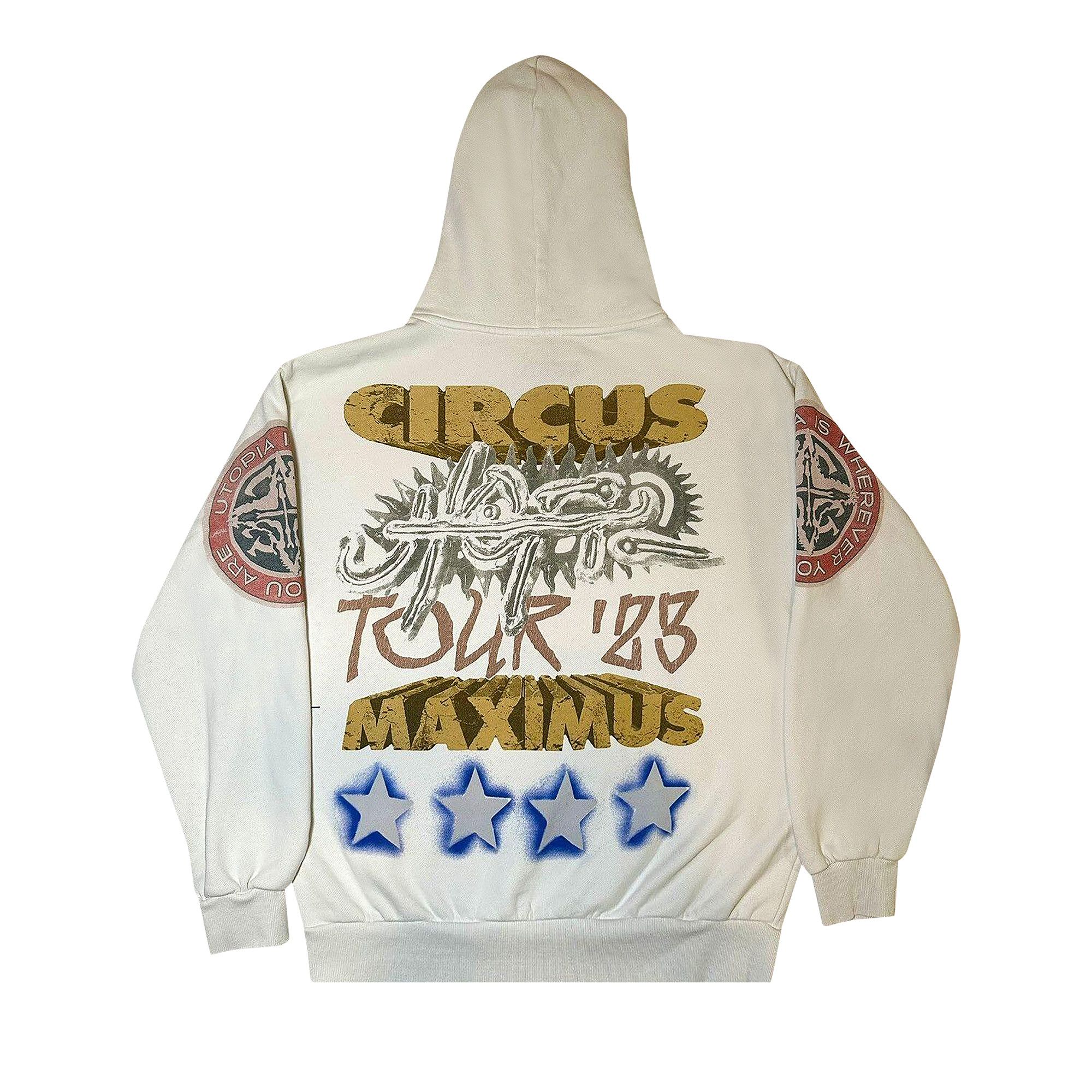 Buy Cactus Jack by Travis Scott Utopia Tour Hoodie White 1945 120230106UTH WHIT GOAT UK
