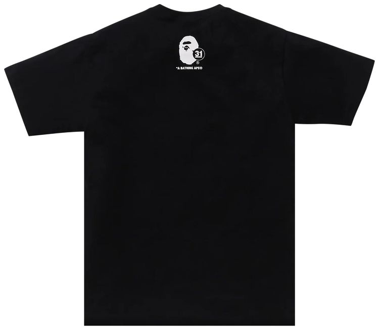BAPE A Bathing Ape 31st Anniv Ape Head Tee Black