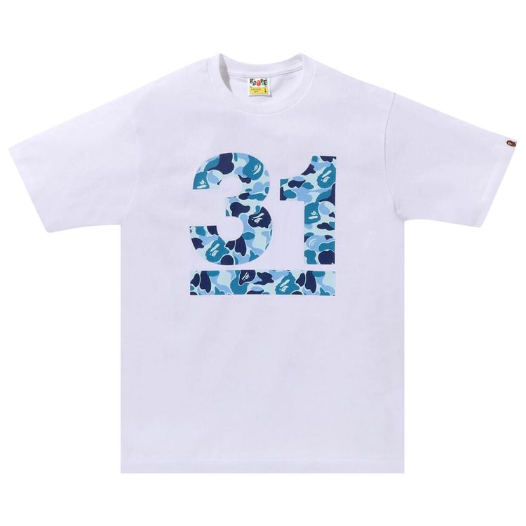 BAPE A Bathing Ape 31st Anniv ABC Camo Tee WhiteBlue