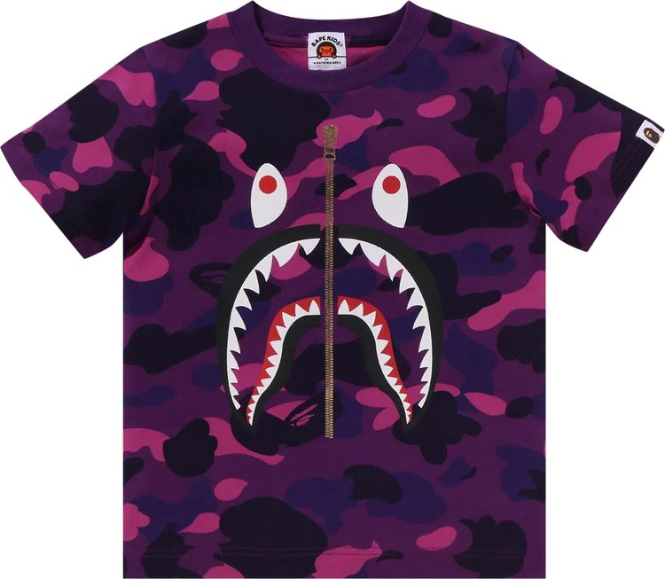 BAPE Color Camo Shark Tee 'Purple'