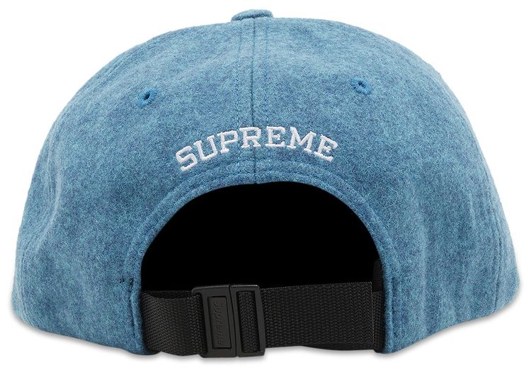 Supreme Waxed Wool 6 Panel Cyan