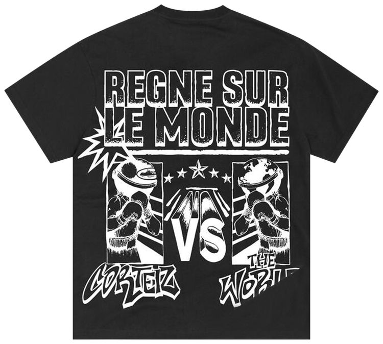 Corteiz Vs The World Tee New Blank Black