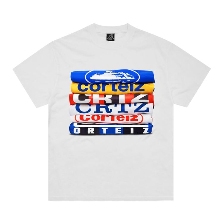 Corteiz T Shirt Stack Tee New Blank White