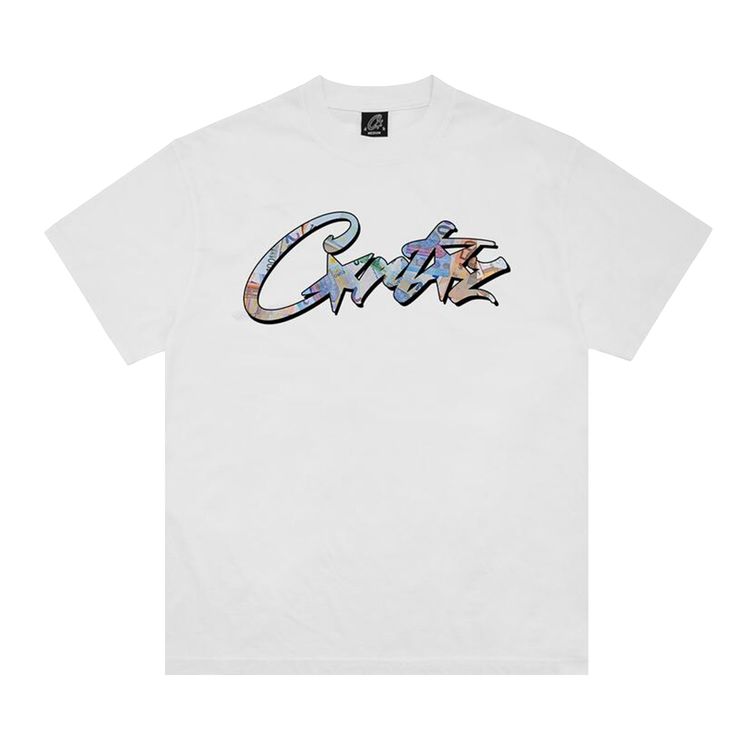 Corteiz Allstarz Euros Tee New Blank White