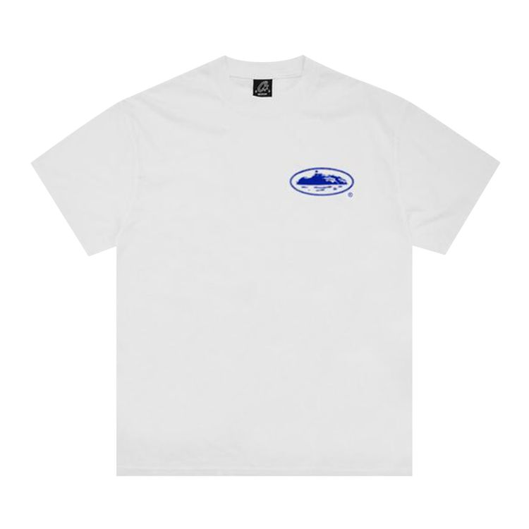 Corteiz Halftone Island Tee New Blank WhiteBlue