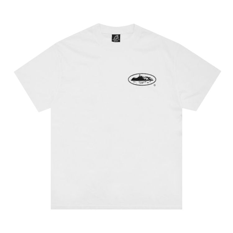 Corteiz Halftone Island Tee New Blank WhiteBlack