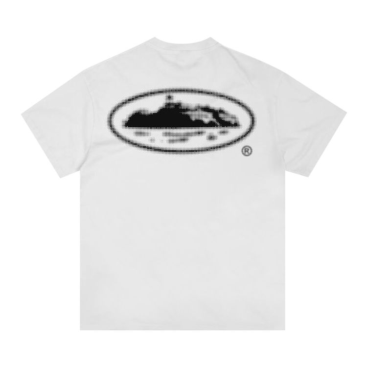 Corteiz Halftone Island Tee New Blank WhiteBlack