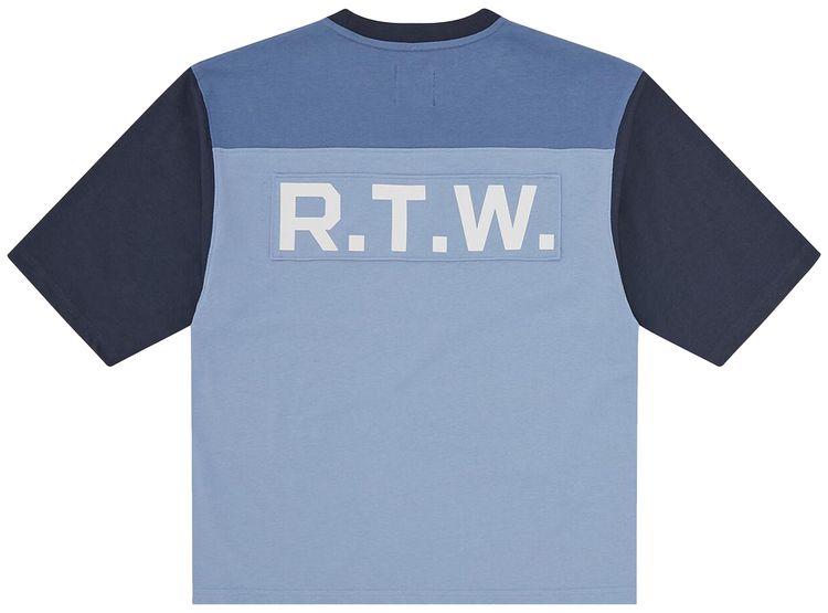 Corteiz Alcatraz Heavyweight Varsity Tee Blue