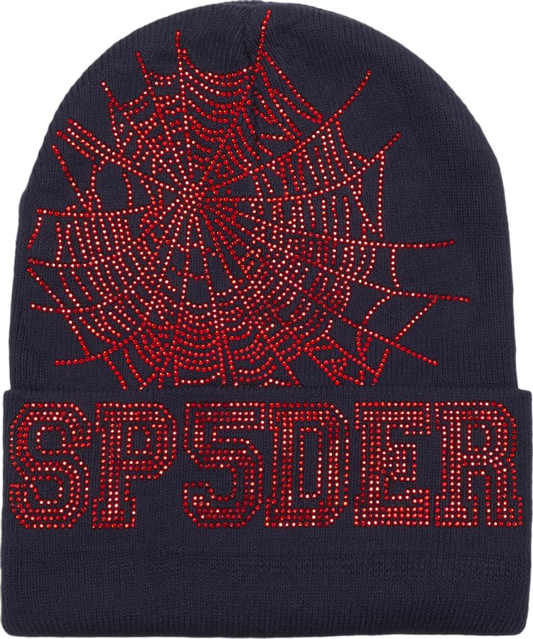 Sp5der Web Beanie NavyRed