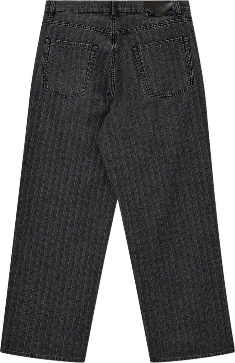 Our Legacy Striped Vast Cut Jeans Grey