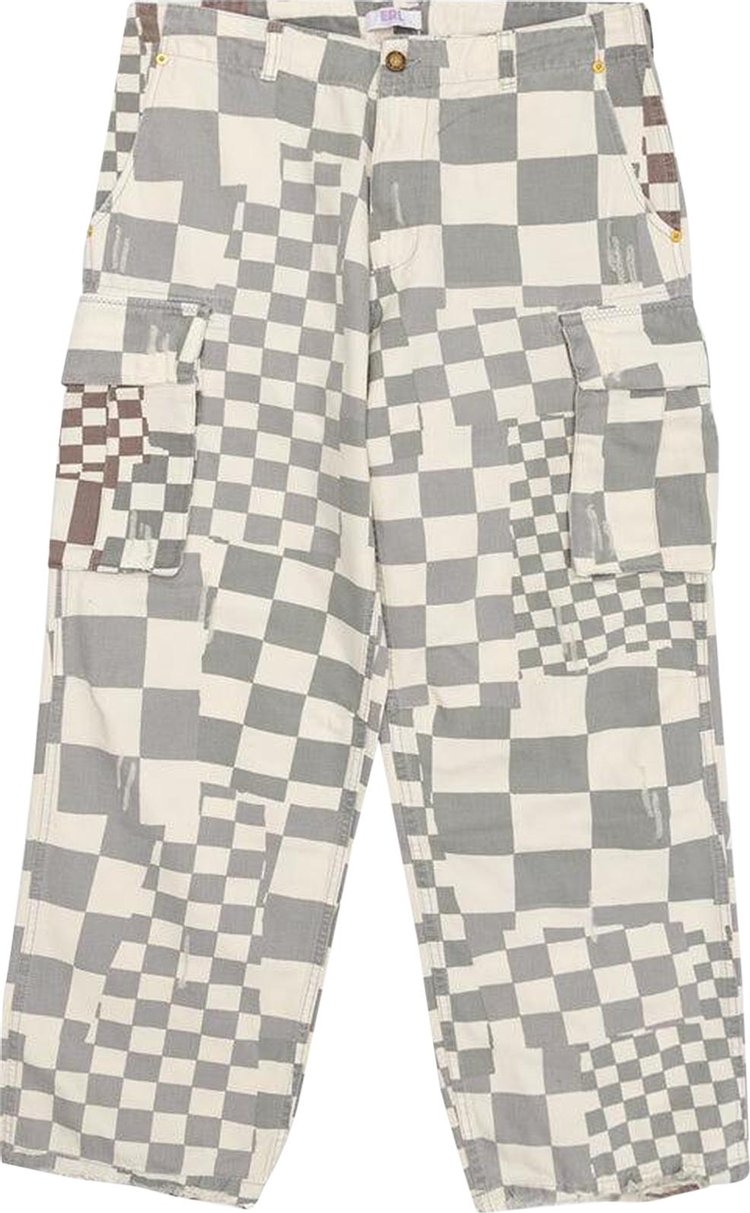 ERL Woven Printed Cargo Pants 'Checker'