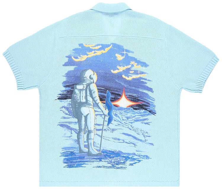 Billionaire Boys Club Quantum Knit Shirt Crystal Blue