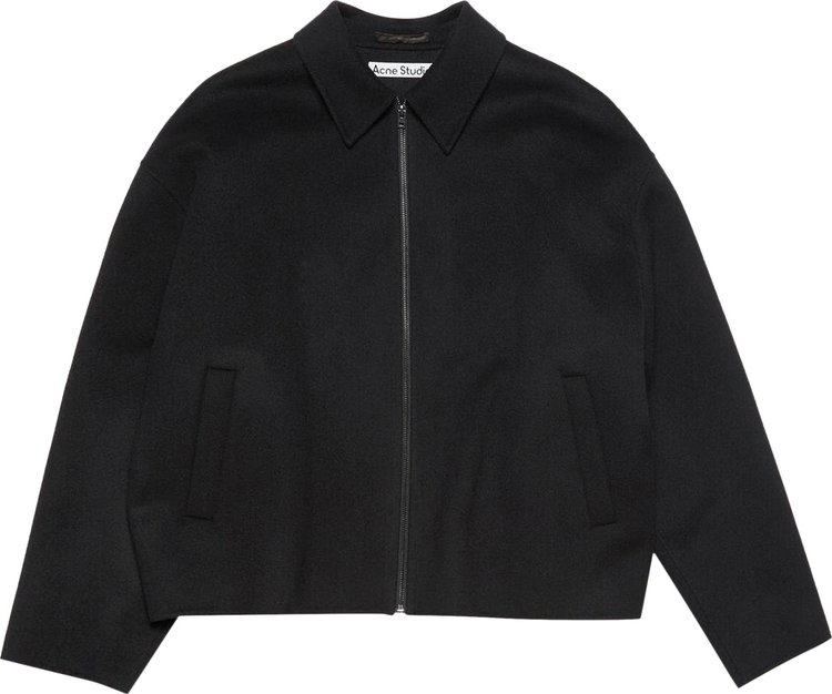 Acne Studios Wool Zipper Jacket Black