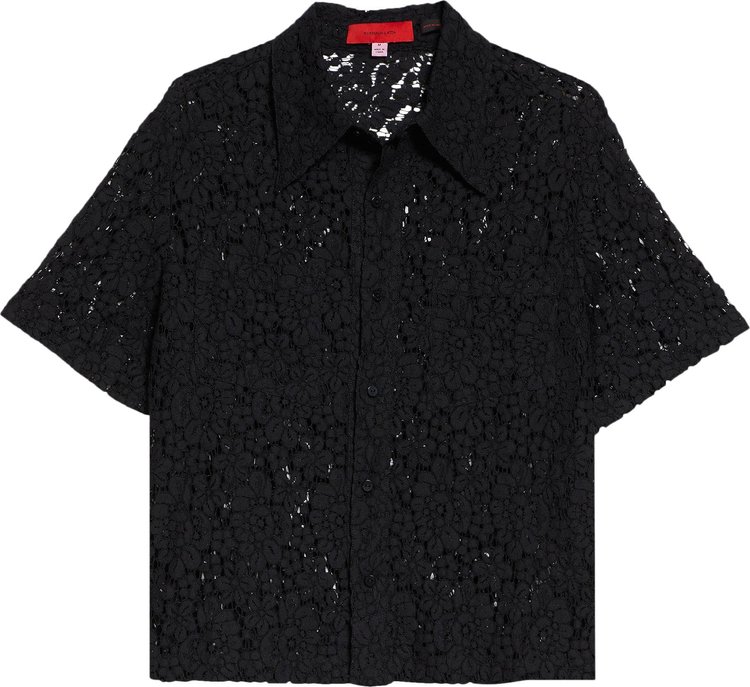 Eckhaus Latta Flora Button Down Shirt 'Onyx'