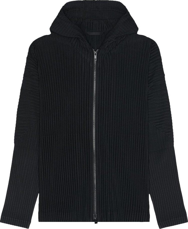 Homme Plisse Issey Miyake MC April Zip Hoodie Black