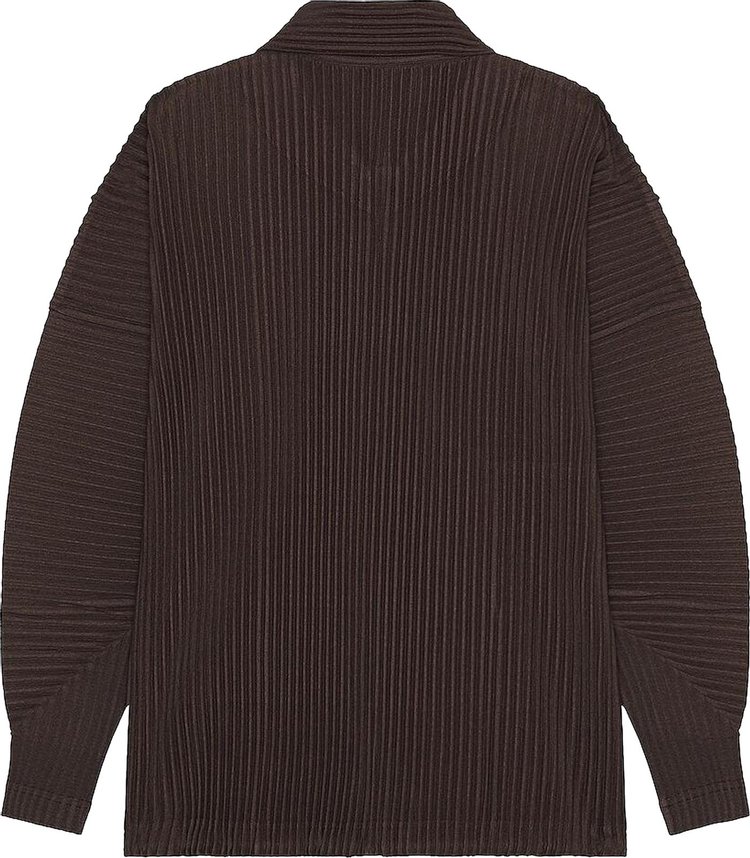 Homme Plisse Issey Miyake Heather Pleats Jacket Brown