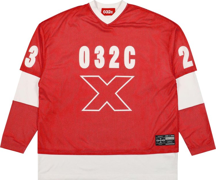 032C Lax Layered Long Sleeve Red