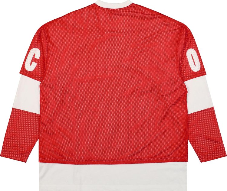 032C Lax Layered Long Sleeve Red