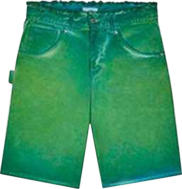 3.PARADIS Denim Shorts 'Green'