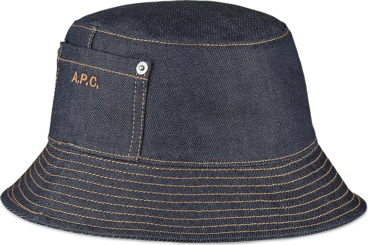 A.P.C. Thais Denim Bucket Hat 'Indigo'
