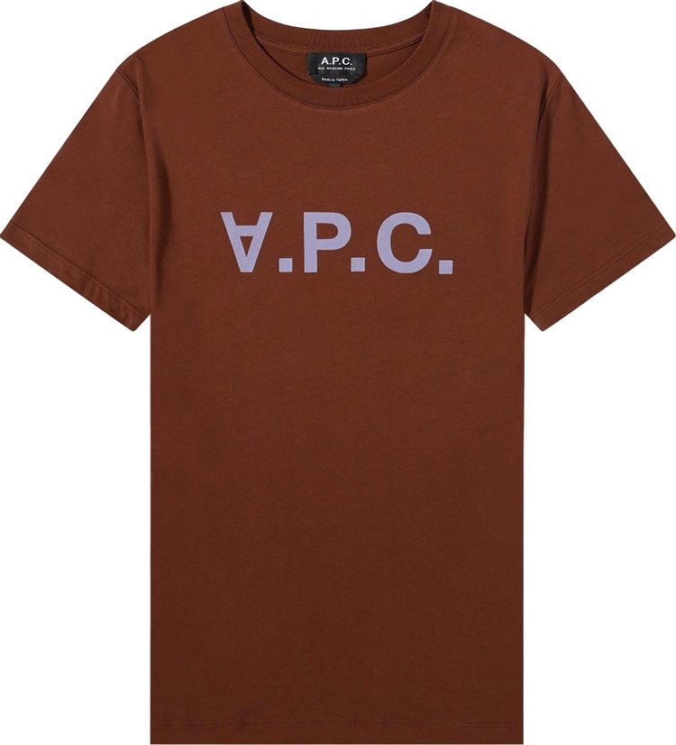 A.P.C. VPC Color H T-Shirt 'Chocolate'