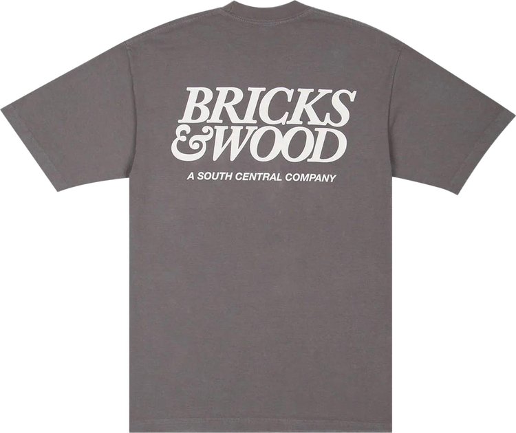 Bricks  Wood A South Central Company Tee Charcoal