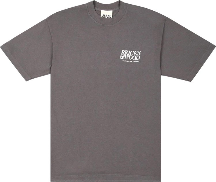 Bricks  Wood A South Central Company Tee Charcoal