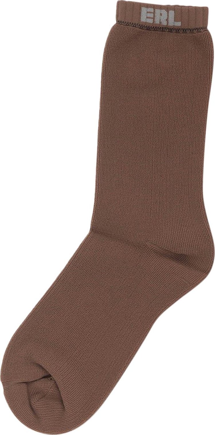 ERL Knit Socks 'Brown'