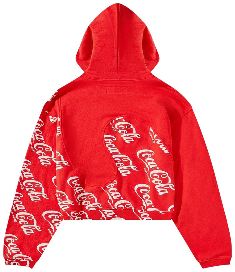 ERL Coca Cola Swirl Hoodie Red