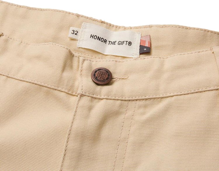 Honor The Gift Canvas Piping Pant Bone