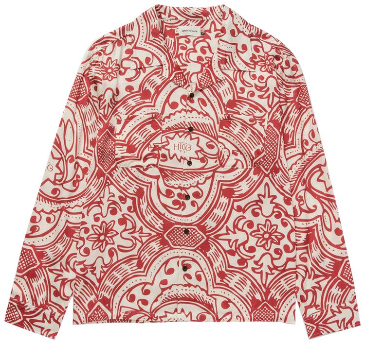 Honor The Gift Long Sleeve Printed Shirt Brick