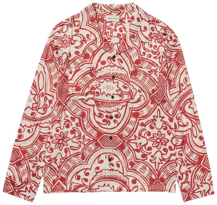 Honor The Gift Long-Sleeve Printed Shirt 'Brick'